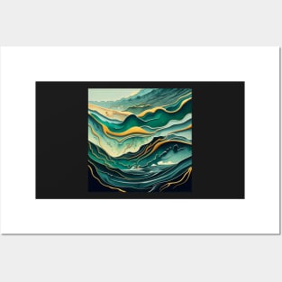Abstract fluid art Posters and Art